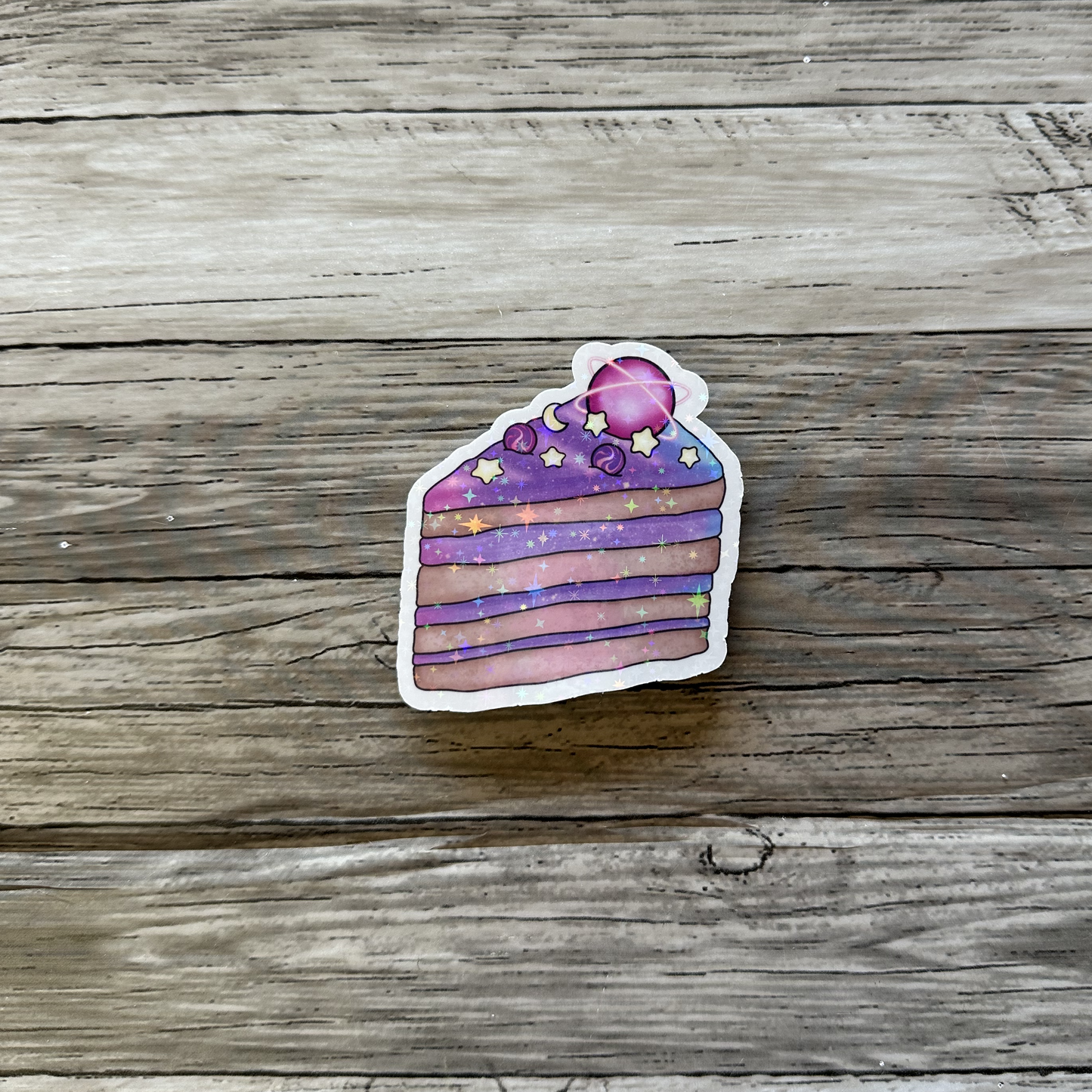 Space cake sticker