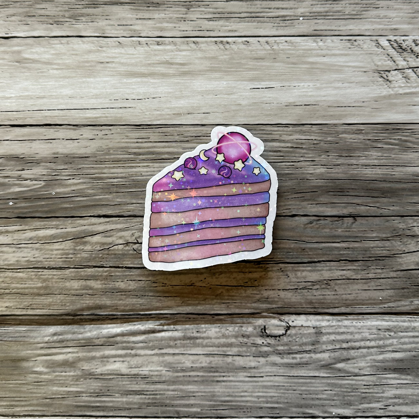 Space cake sticker
