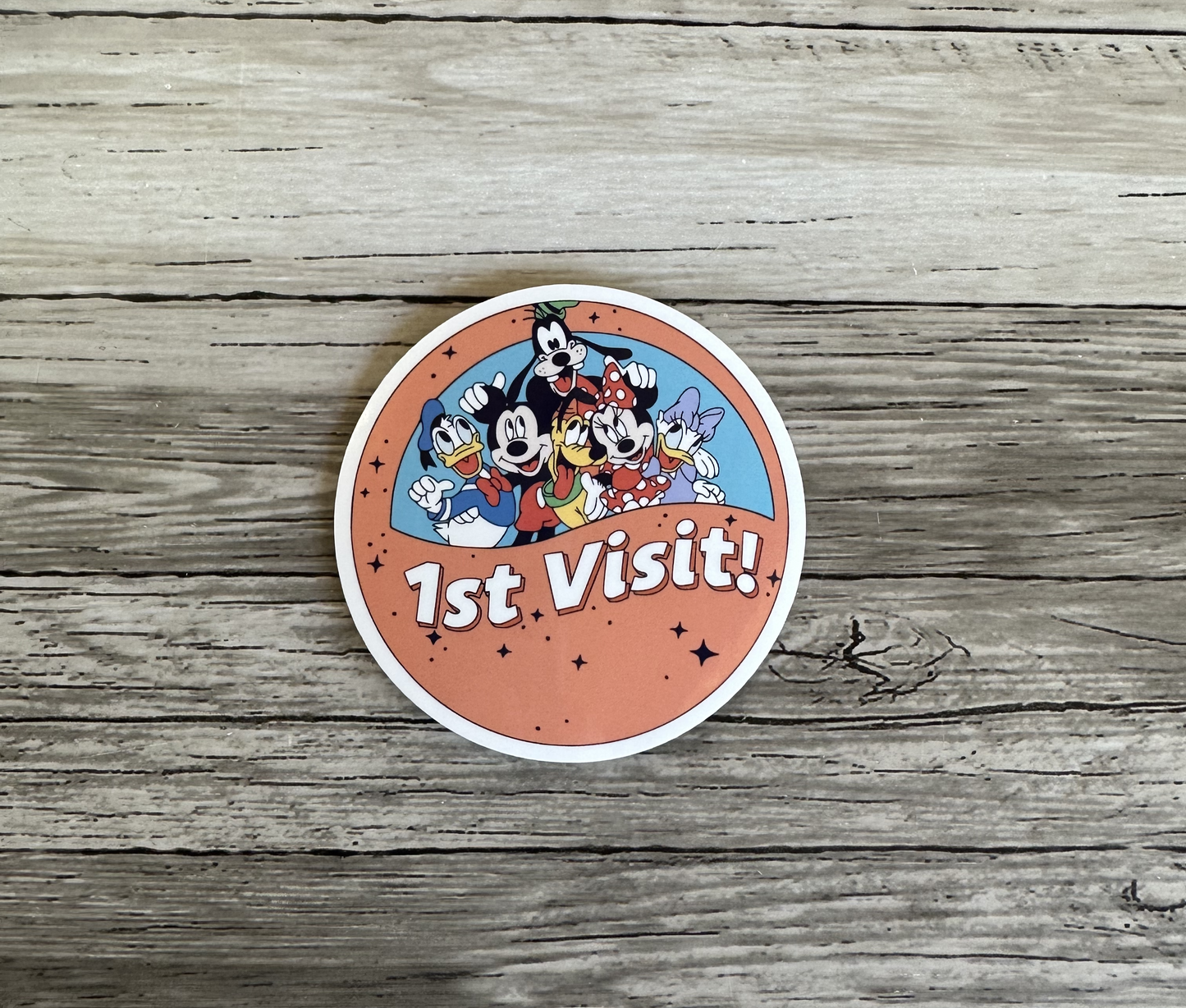 1st Visit Button sticker