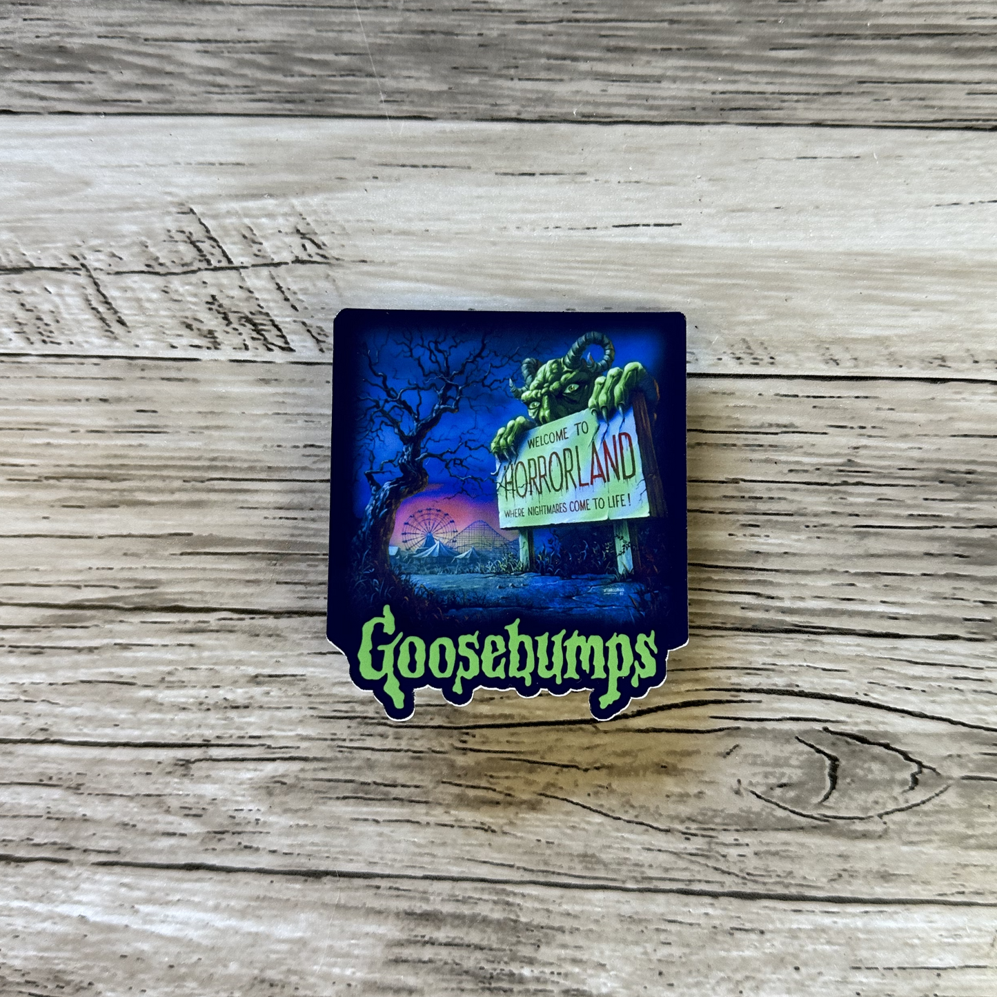 Welcome to Horrorland sticker | Spooky vibes | Goosebumps