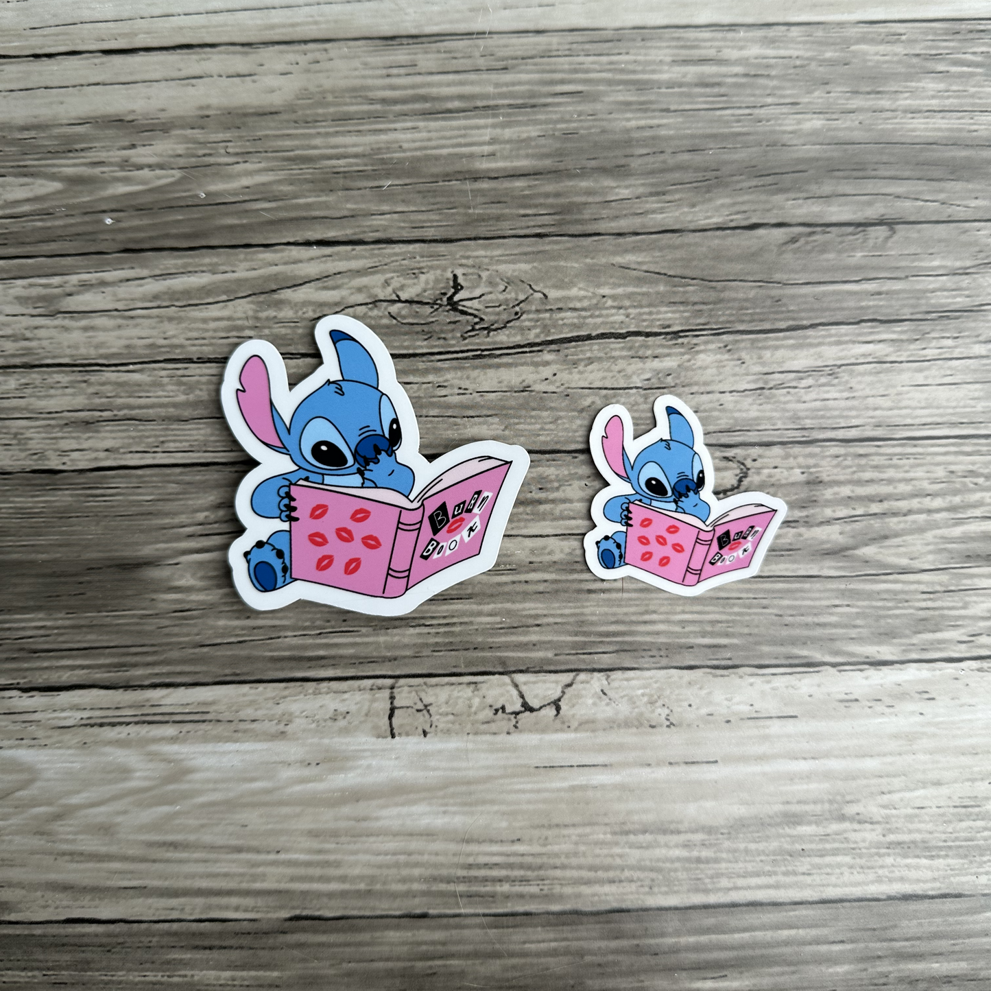 Stitch burn book sticker