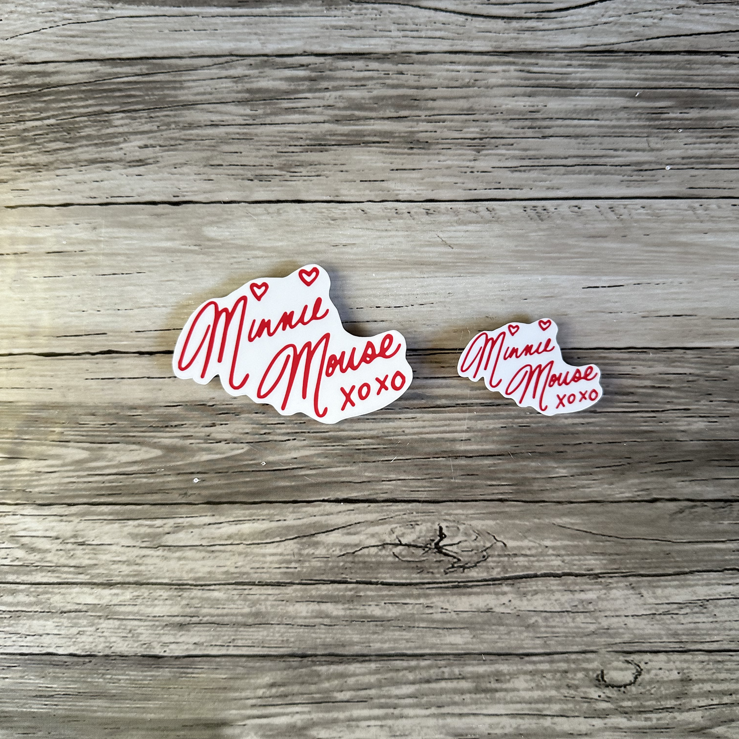 Minnie Mouse autograph sticker