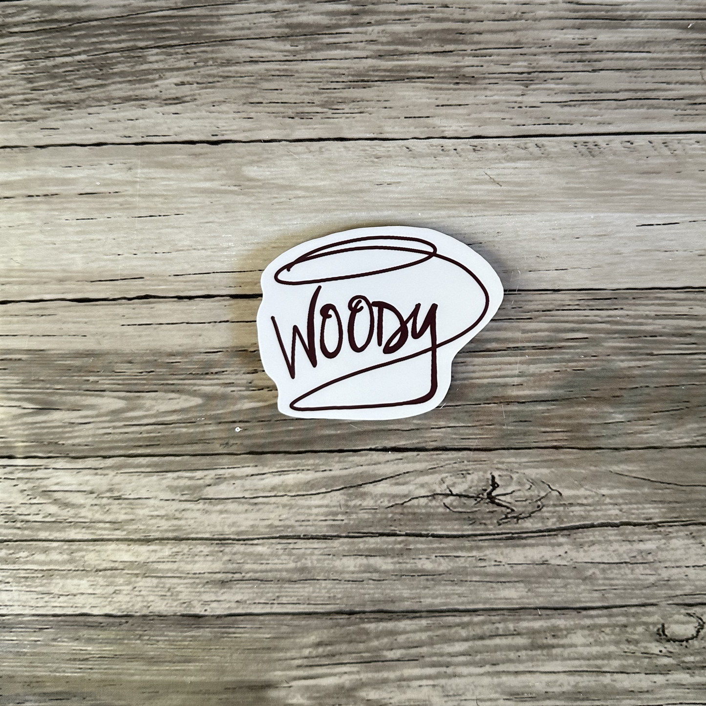 Woody autograph sticker