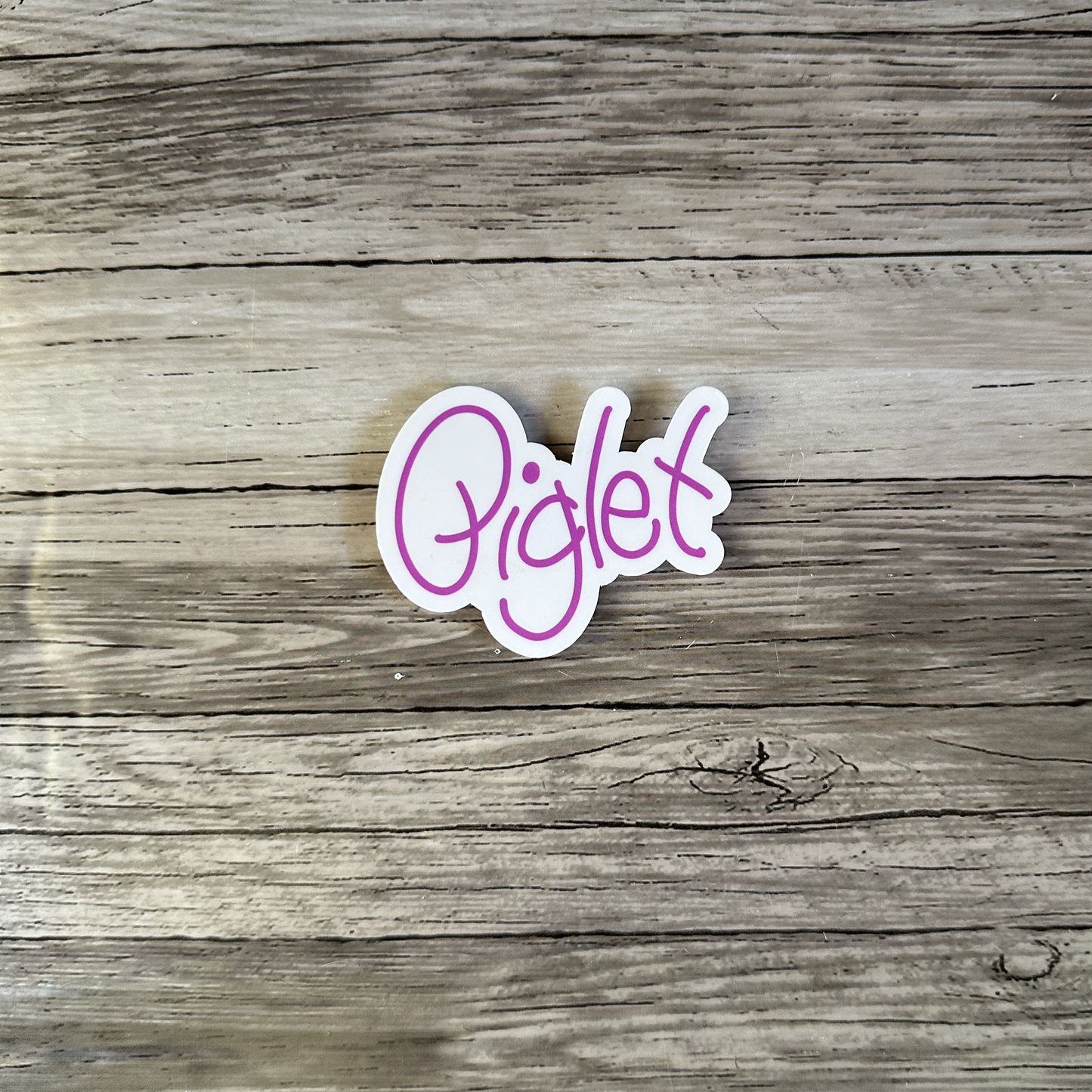 Piglet autograph sticker