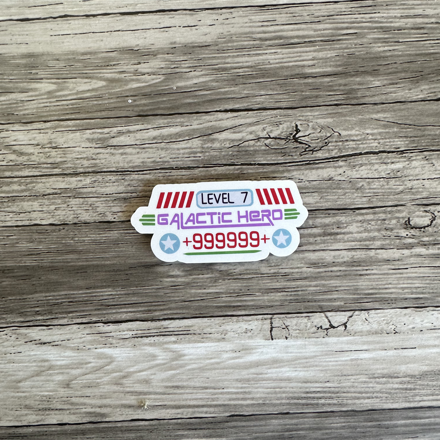 Buzz lightyear Astro blasters score sticker | Disneyland
