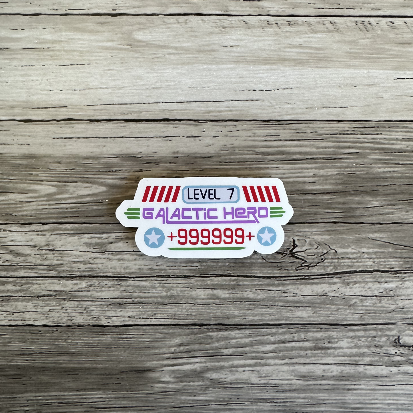 Buzz lightyear Astro blasters score sticker | Disneyland