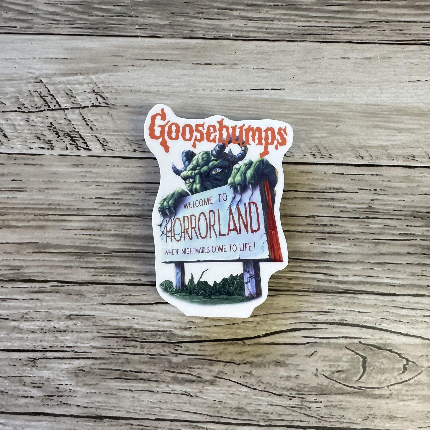 Welcome to Horrorland sticker | Spooky vibes | Goosebumps