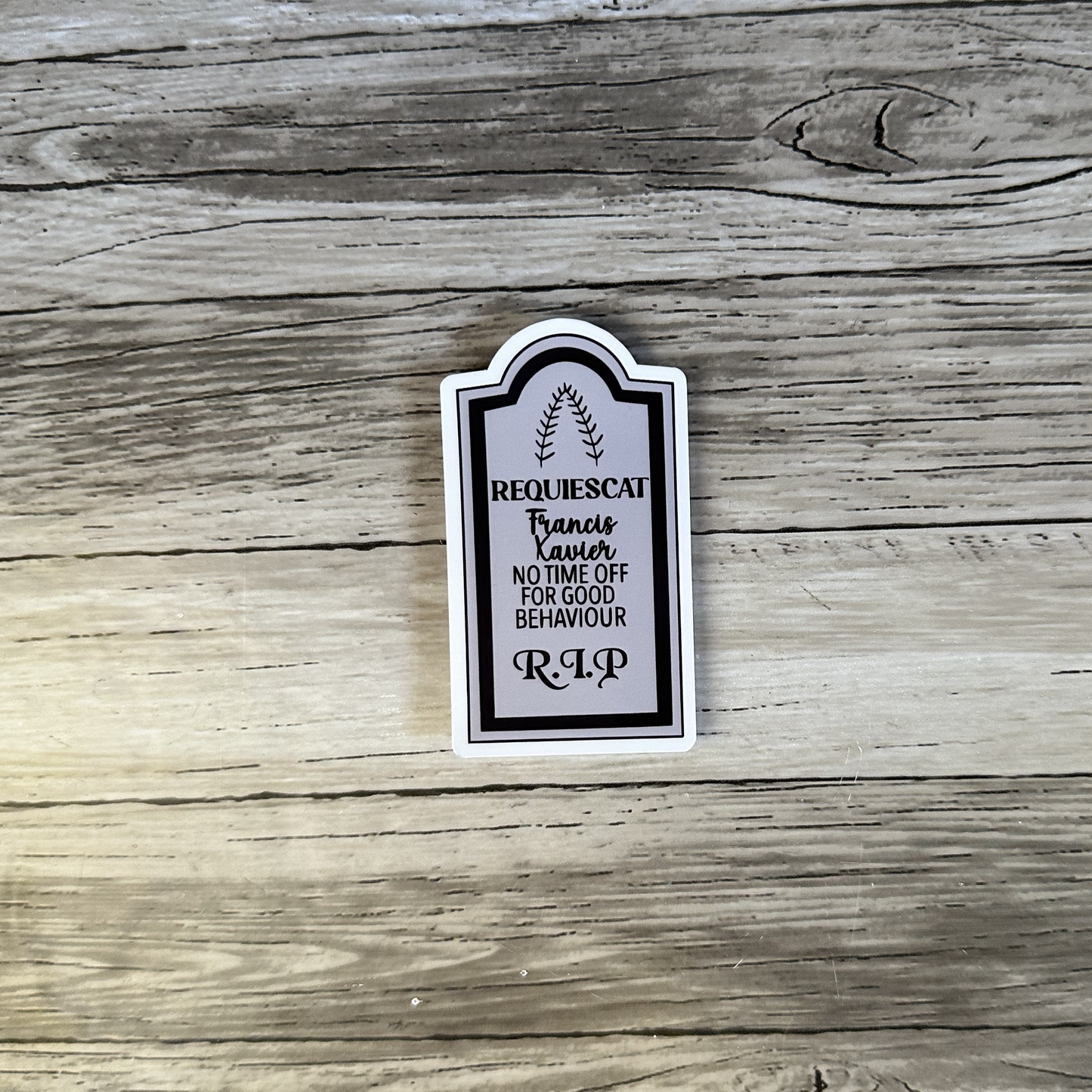 Haunted Mansion, Requiescat Francis Xavier sticker