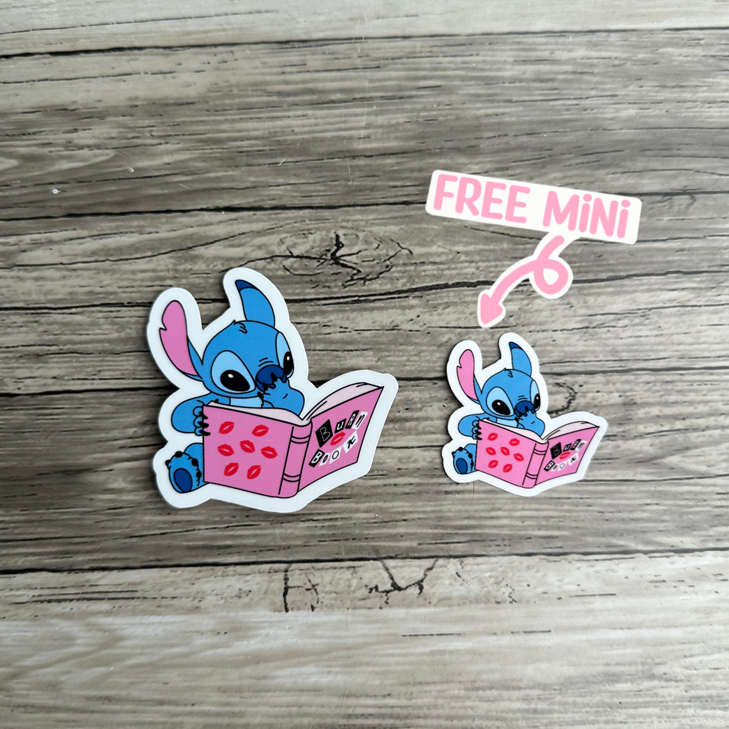 Stitch burn book sticker