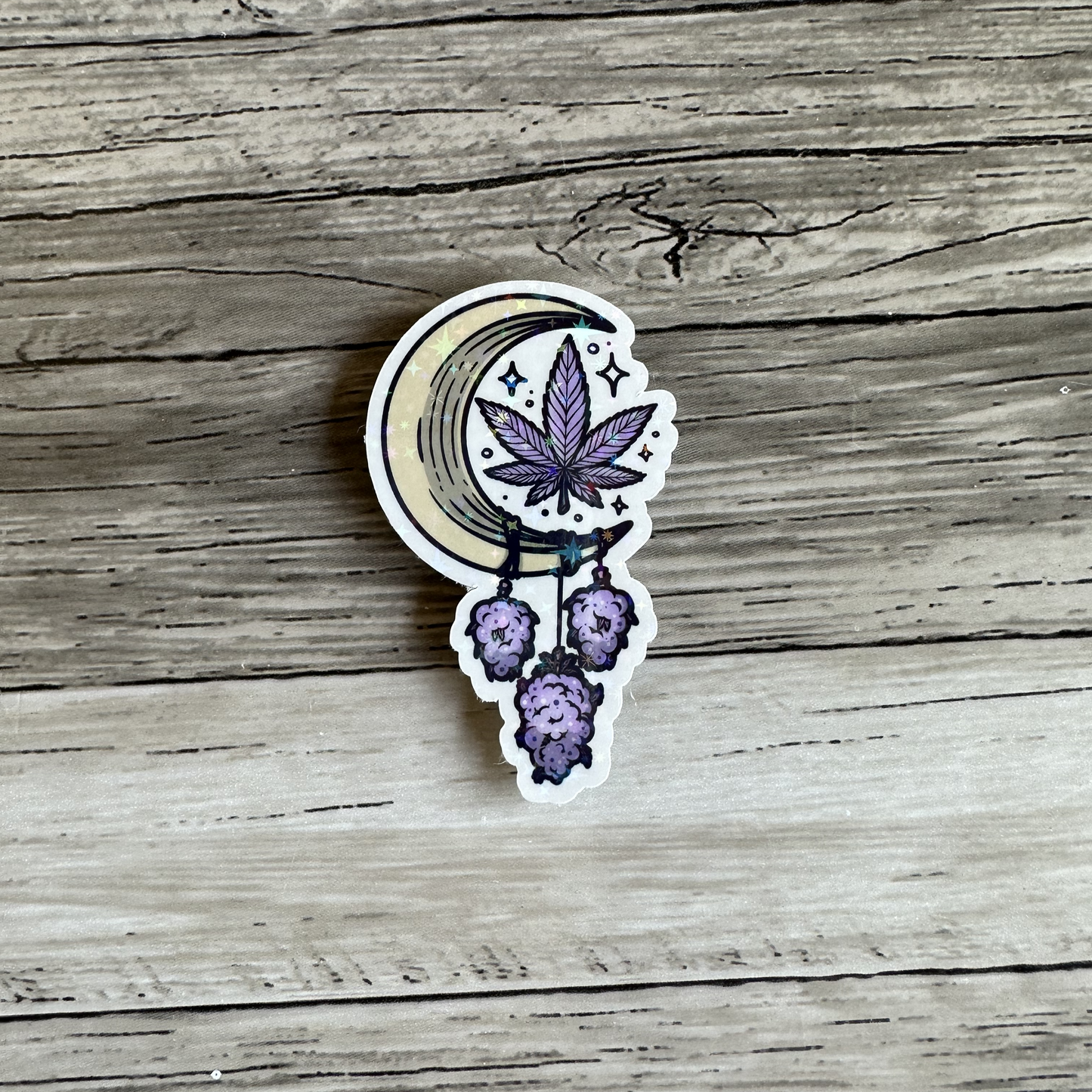 Purple weed catcher sticker | Smokes and dreams