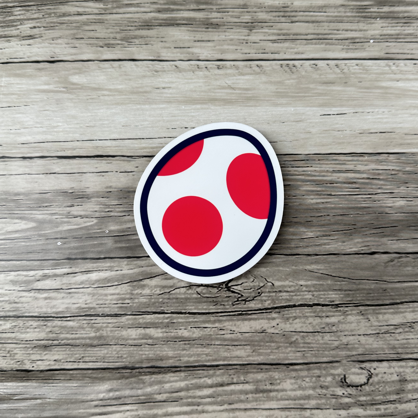 Red Yoshi egg sticker | Mario