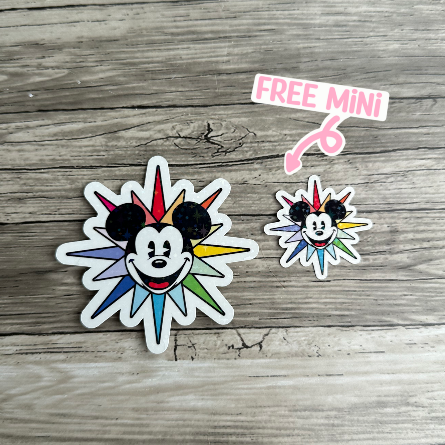 Mickey wheel sticker