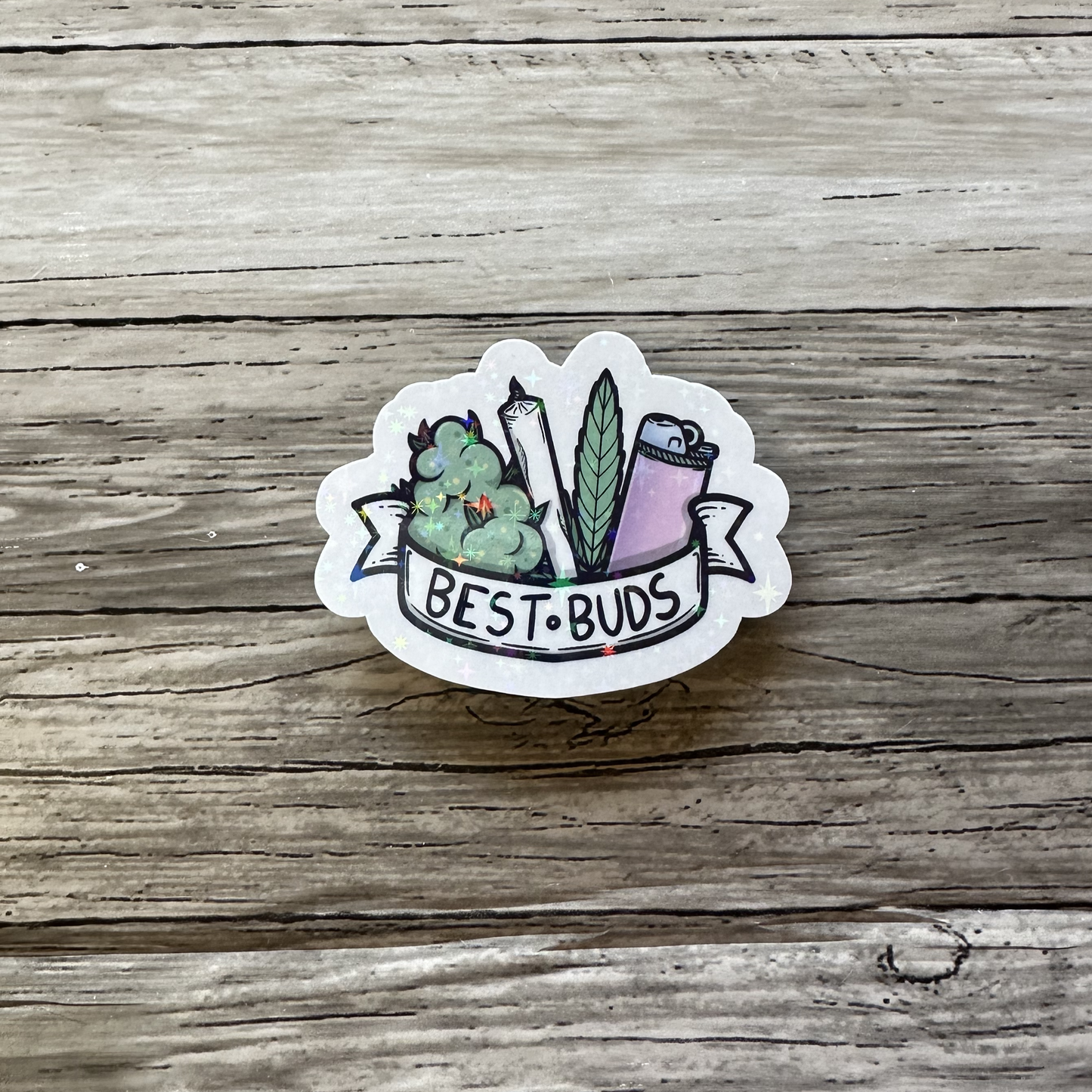 Best buds green sticker