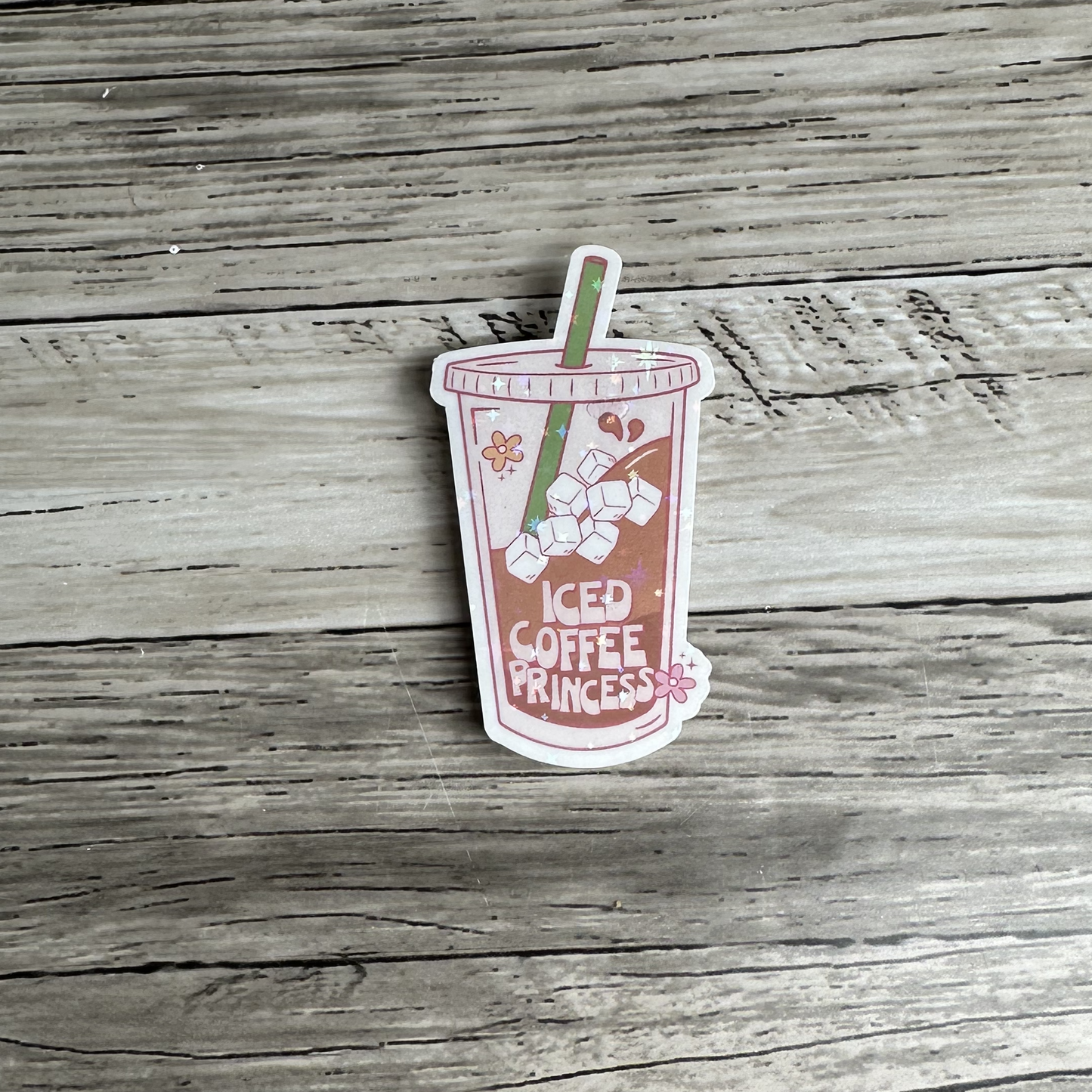 Iced coffee Princess sticker