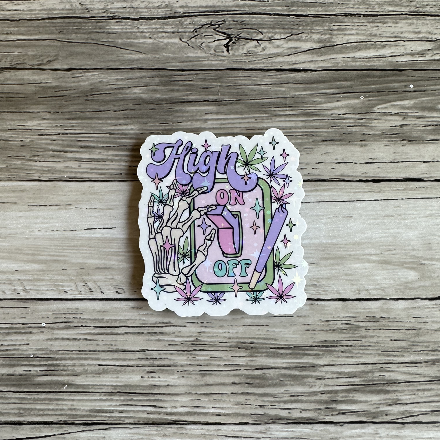 High switch ON sticker