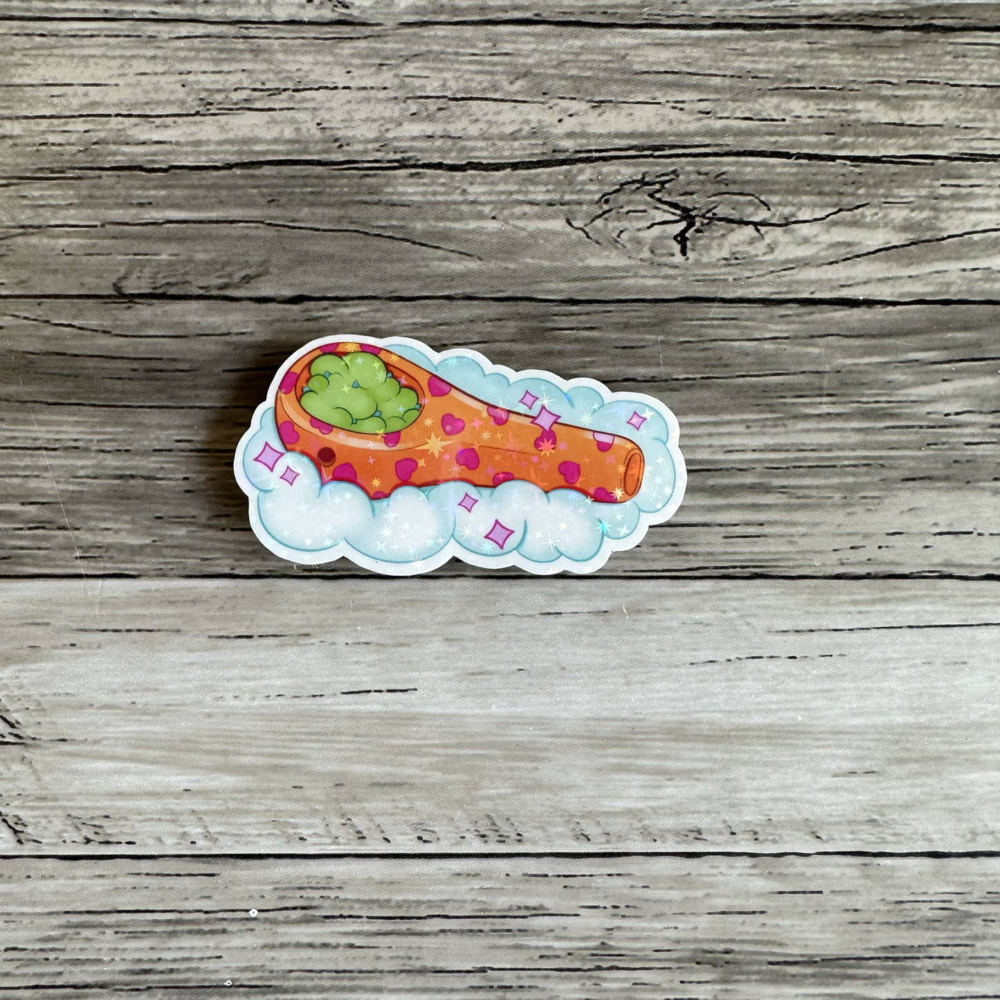 Pipe sticker with a fat bowl