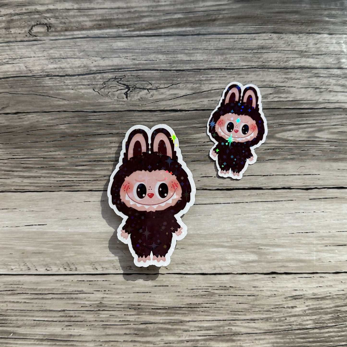 Brown Labubu sticker