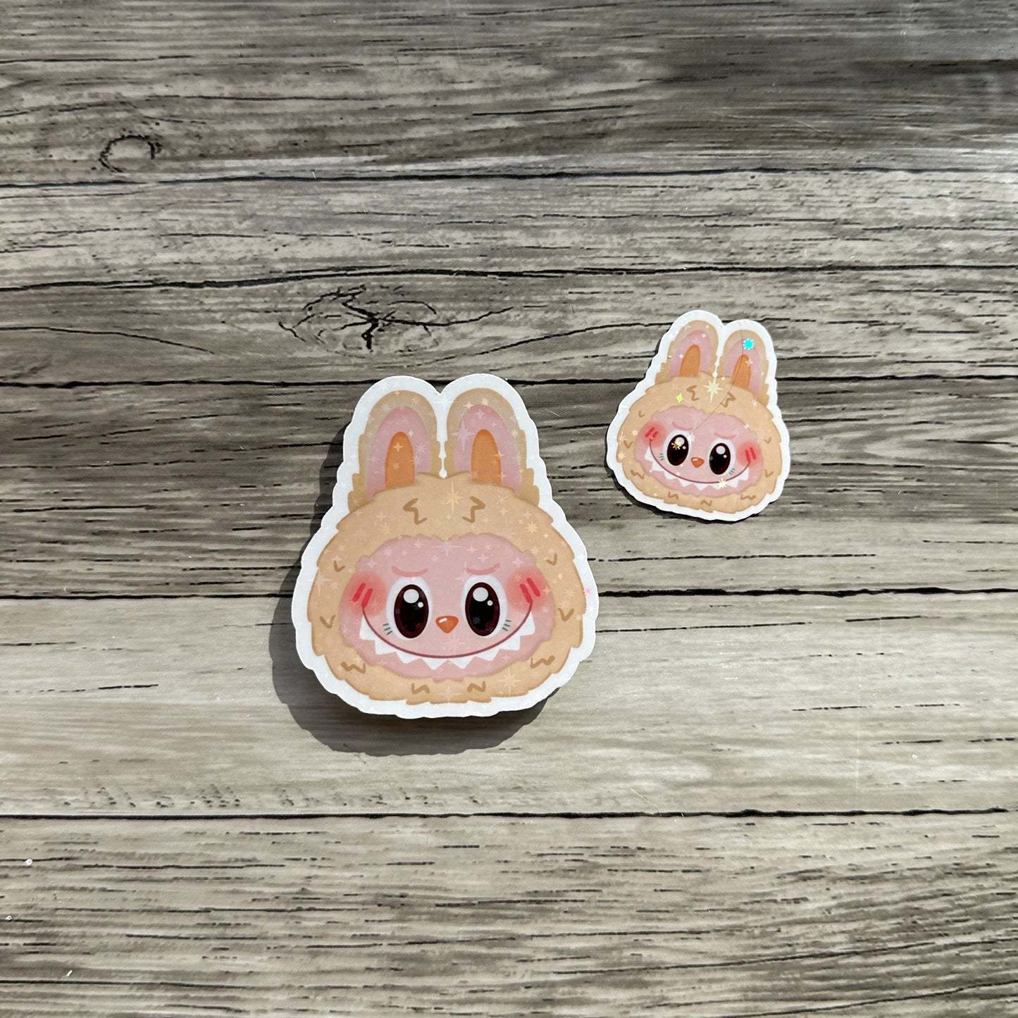 Tan Labubu head sticker