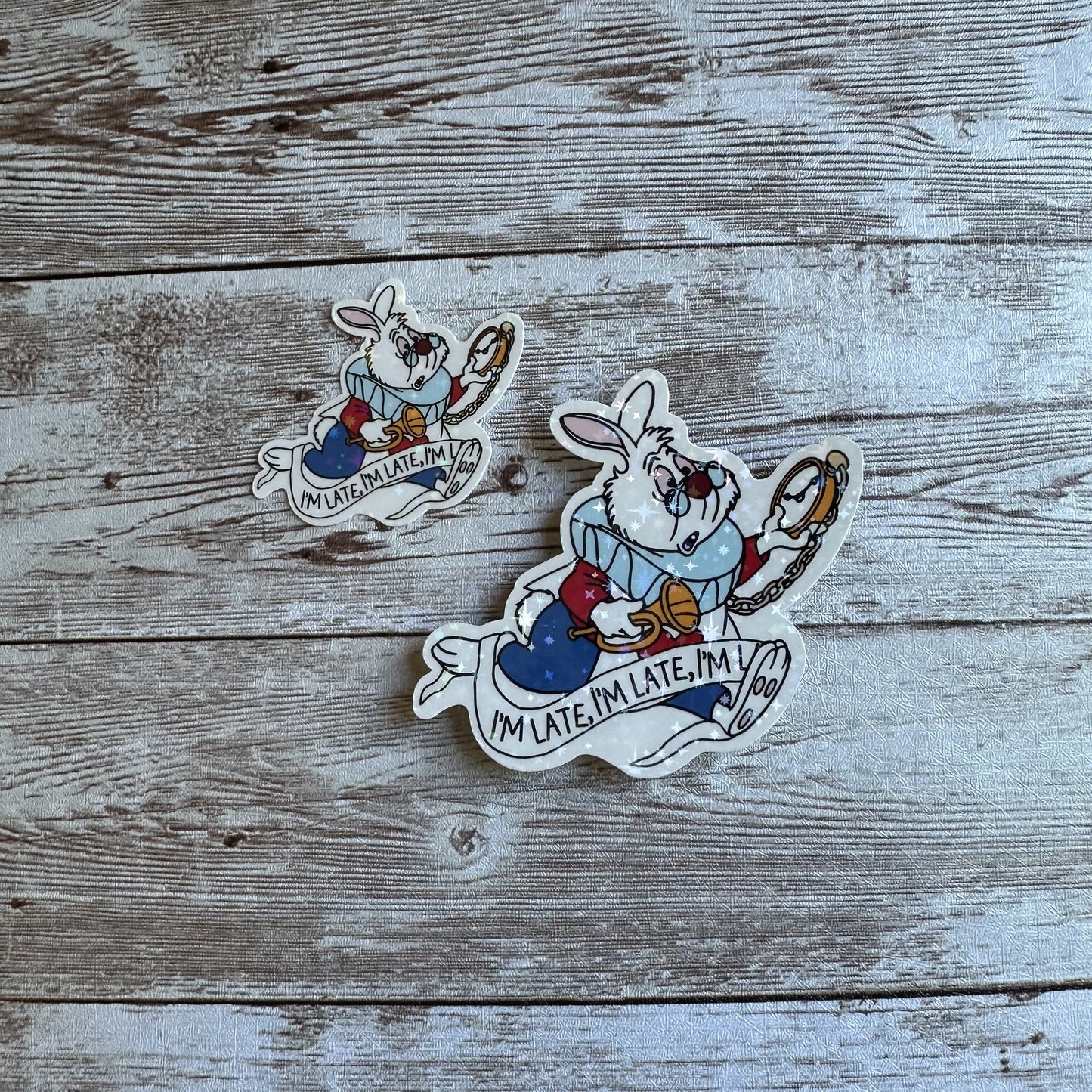 White rabbit sticker | Alice in wonderland