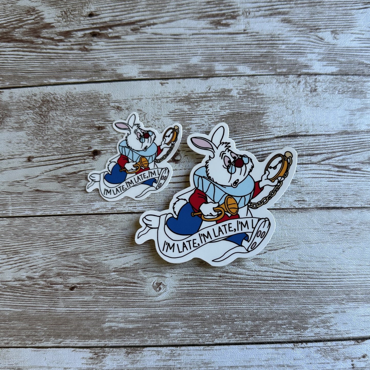 White rabbit sticker | Alice in wonderland