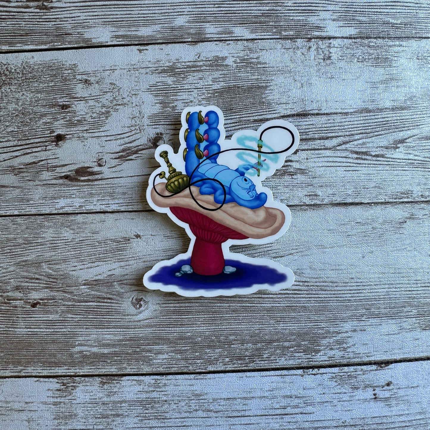 Caterpillar sticker | Alice in wonderland