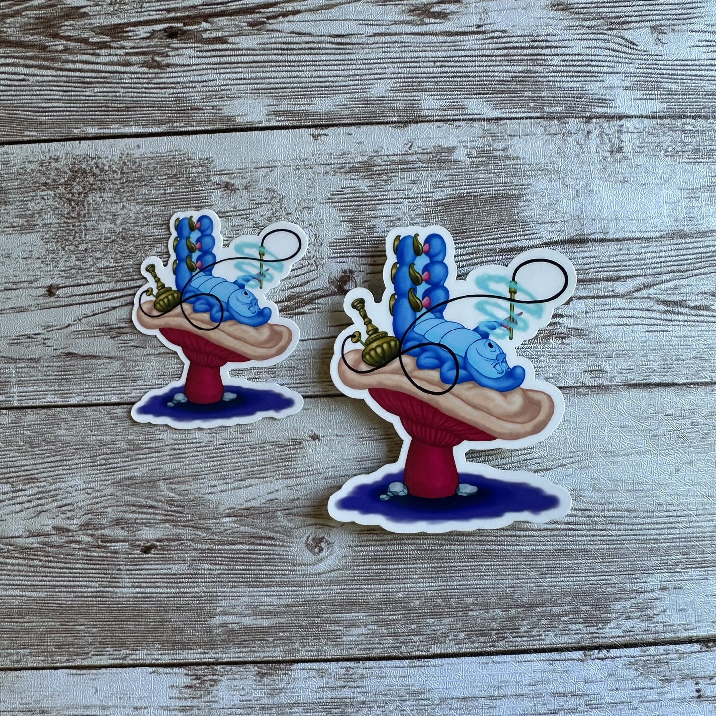 Caterpillar sticker | Alice in wonderland
