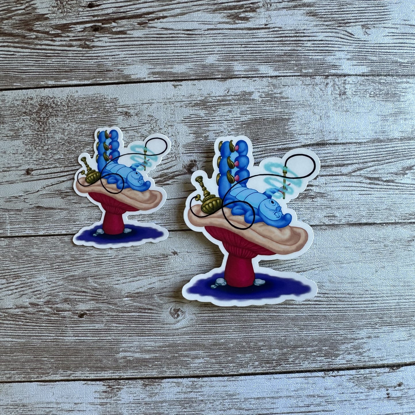 Caterpillar sticker | Alice in wonderland