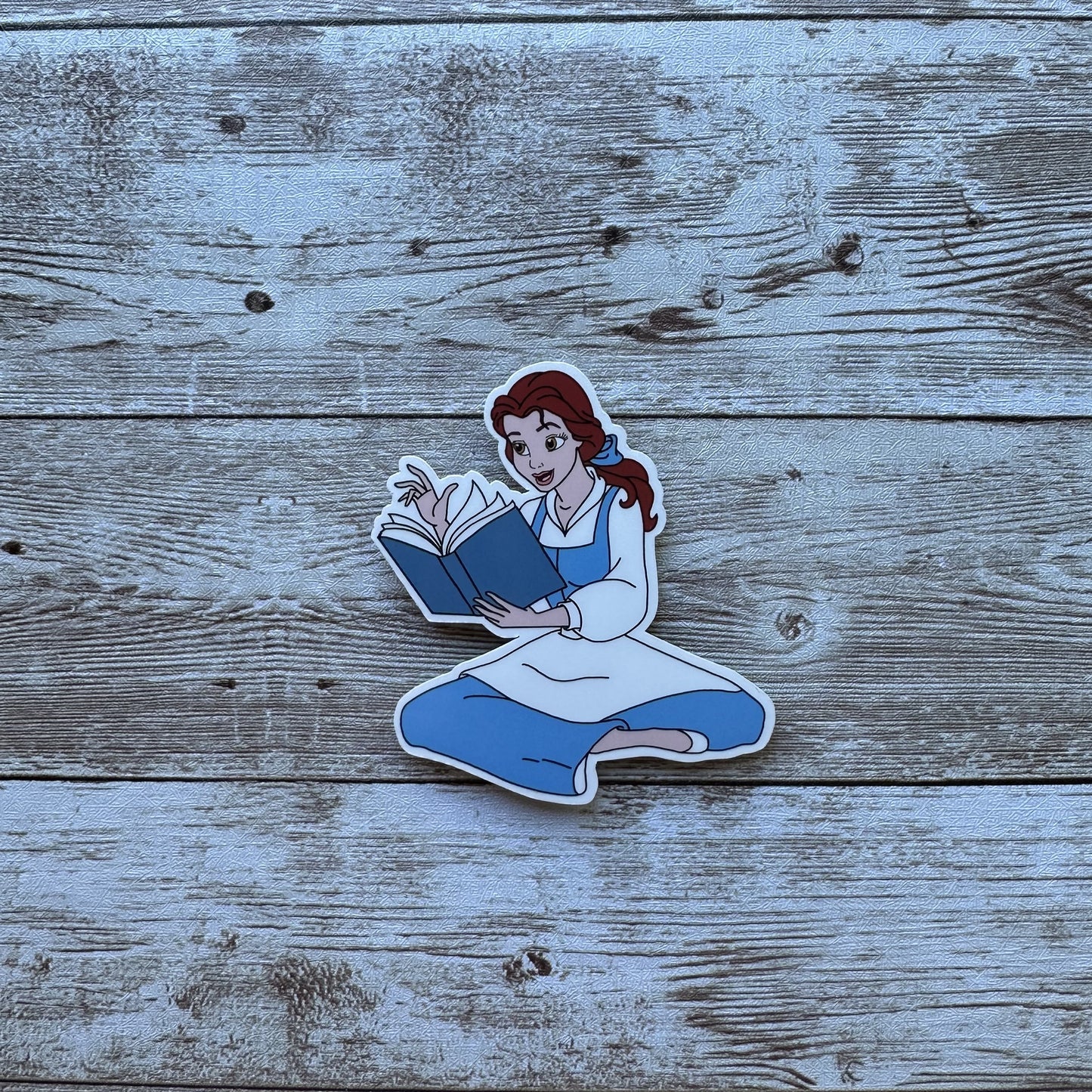 Belle reading sticker | Beauty