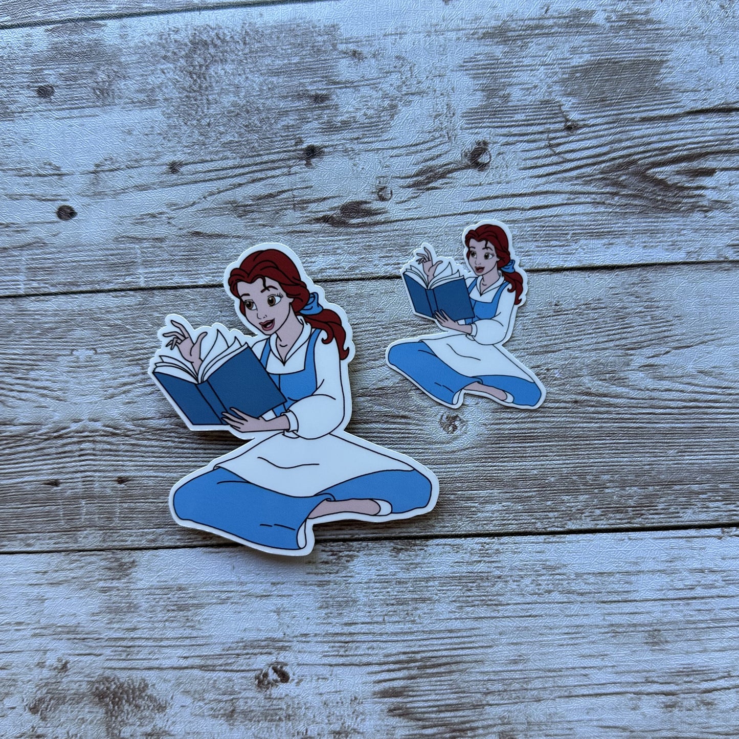 Belle reading sticker | Beauty
