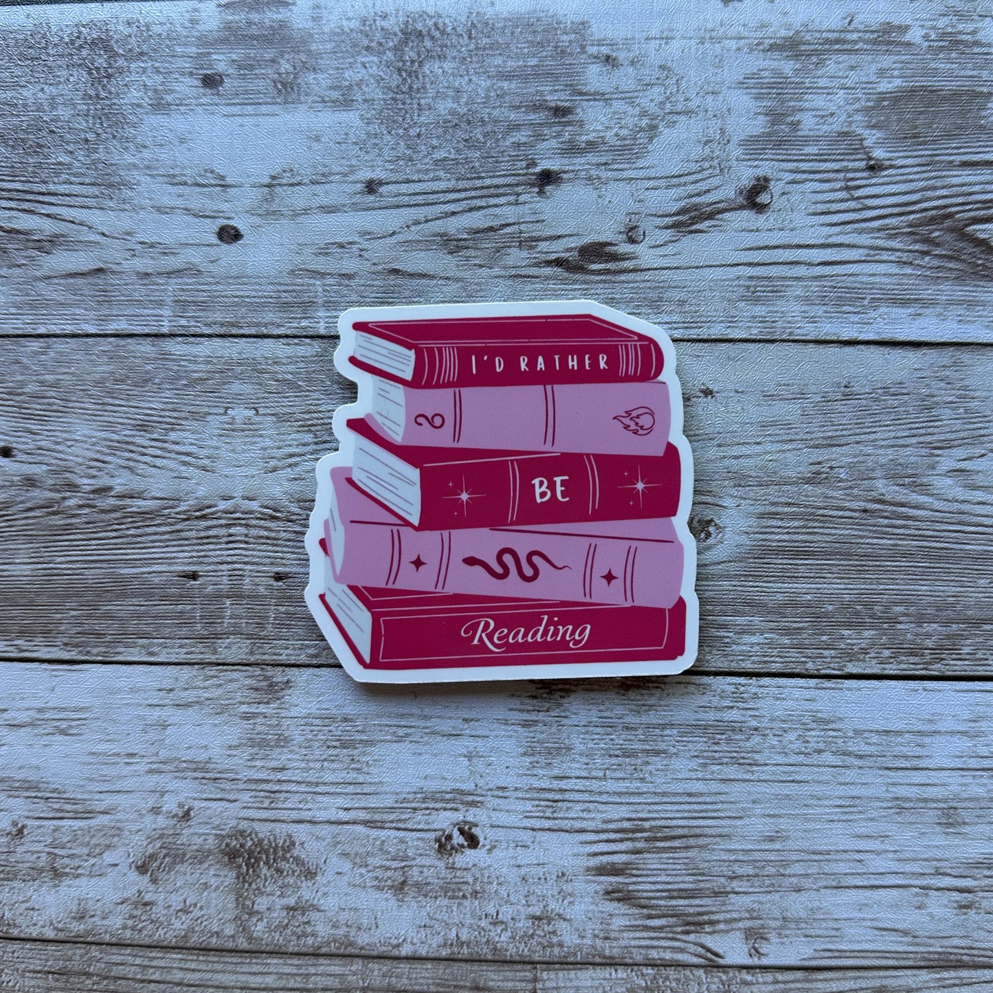 Id rather be reading sticker
