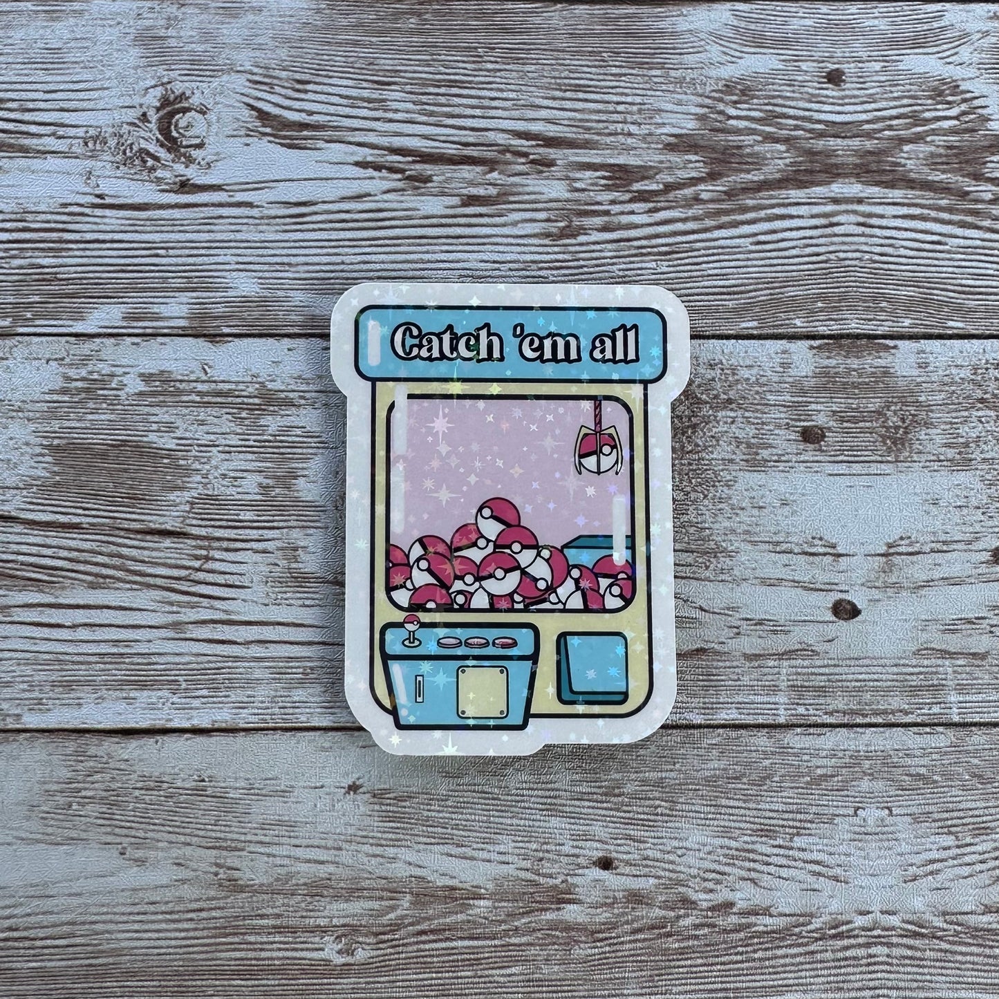 Pokémon claw machine sticker