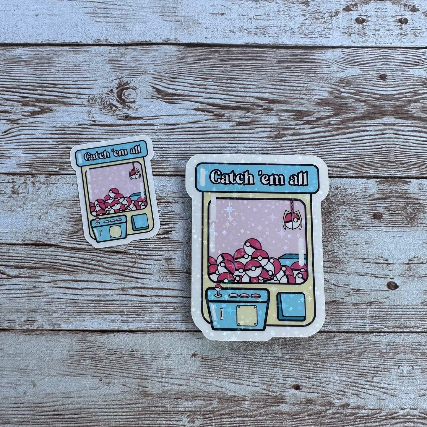 Pokémon claw machine sticker