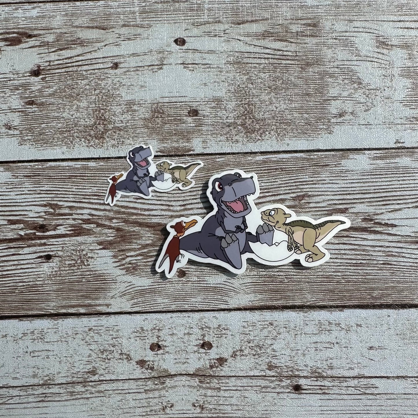 T-rex, Petrie and Ducky sticker, The land before time