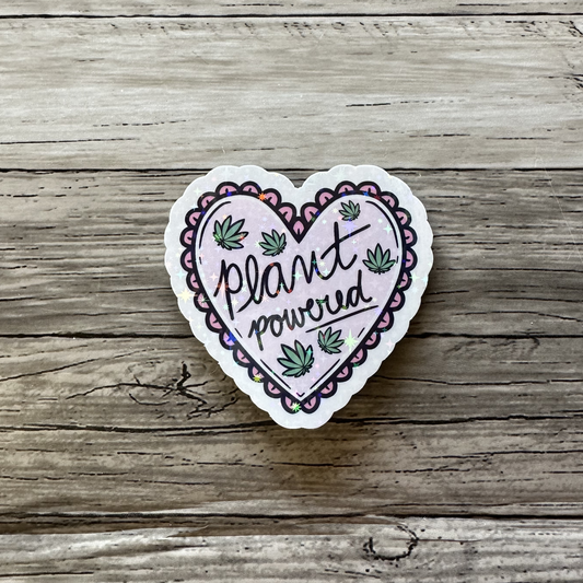 Plant powered sticker