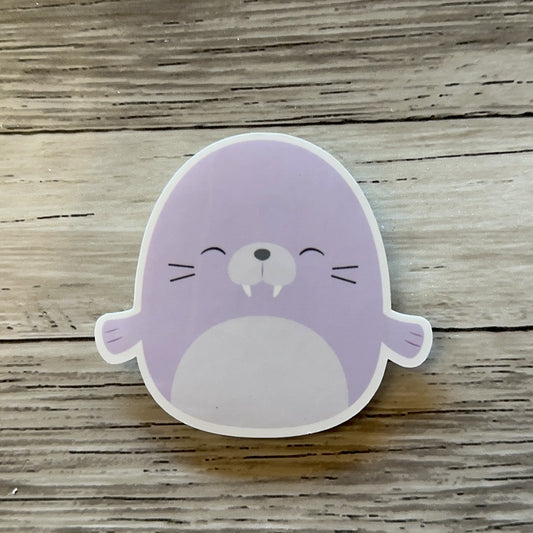 Purple Walrus sticker | Stuffed animal