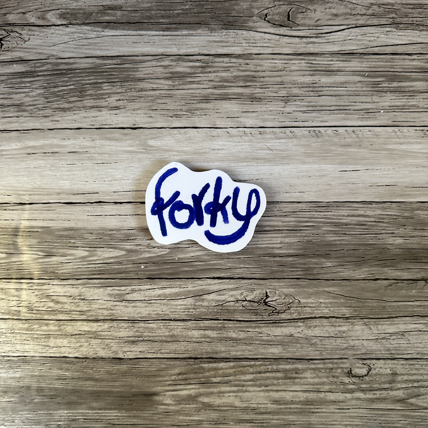 Forky autograph sticker