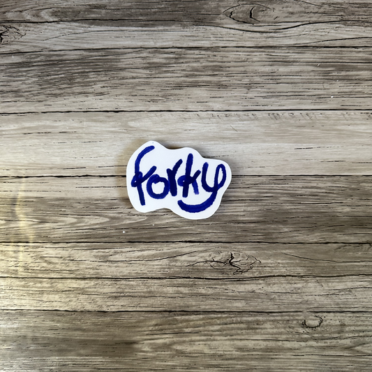 Forky autograph sticker