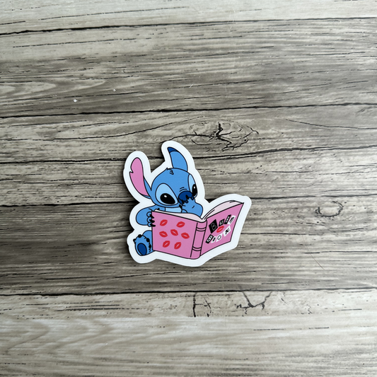Stitch burn book sticker