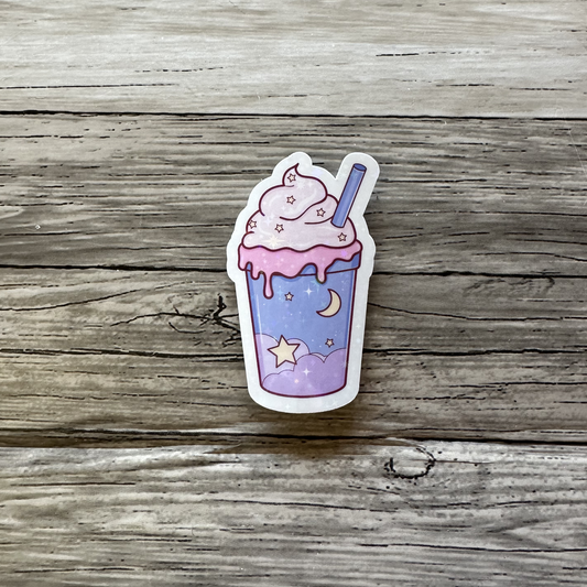 Space milkshake sticker