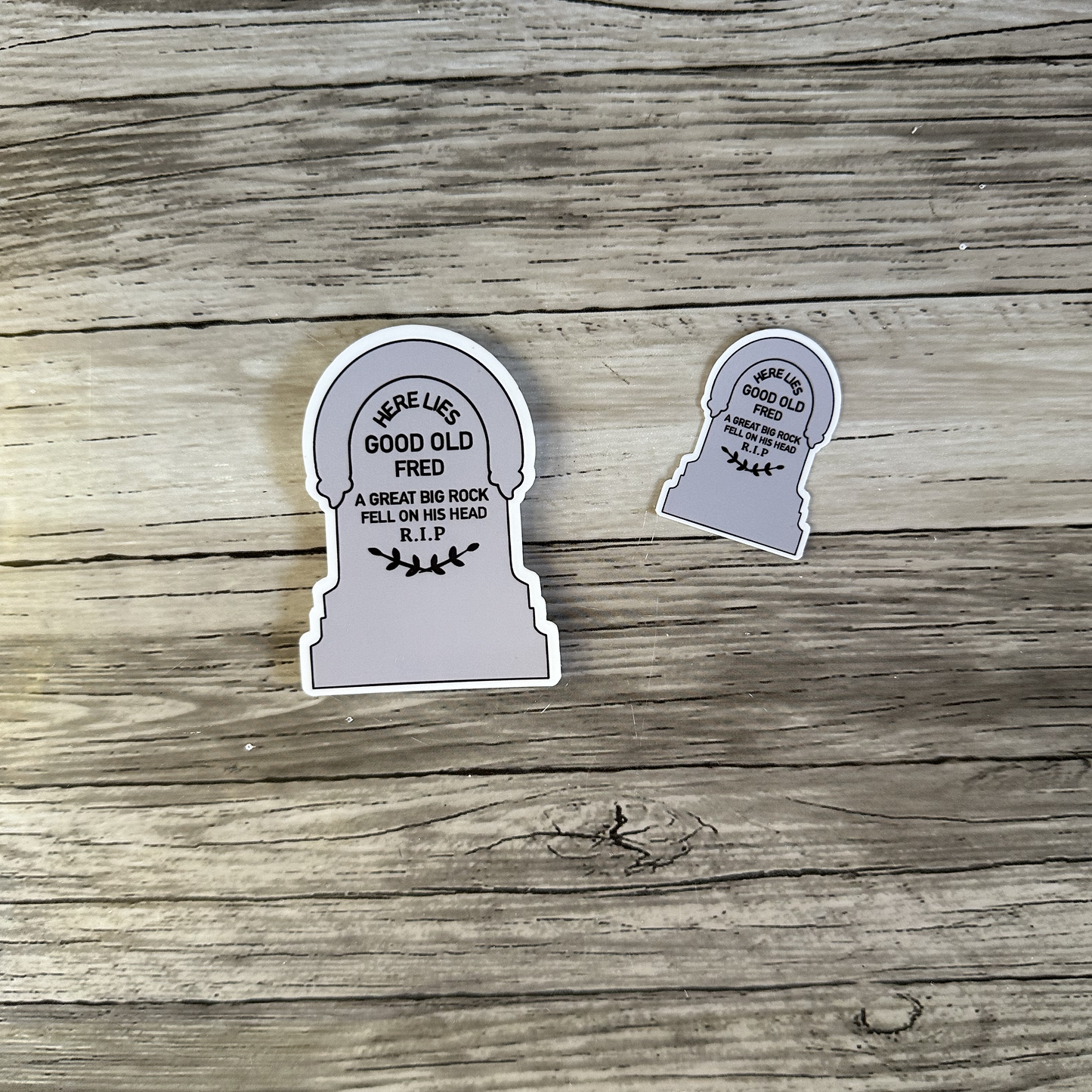 Haunted Mansion, Here Lies good old Fred sticker