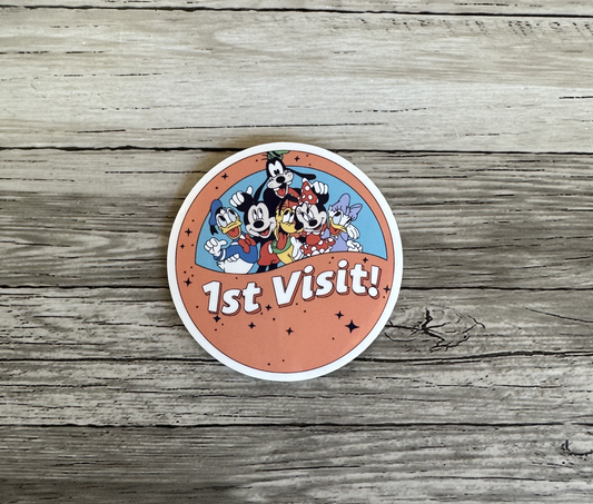 1st Visit Button sticker
