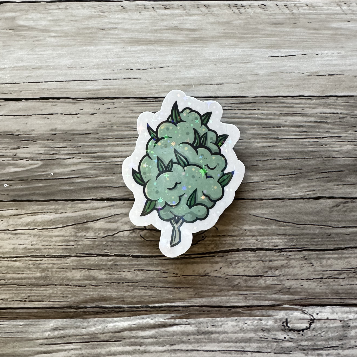 Green bud sticker