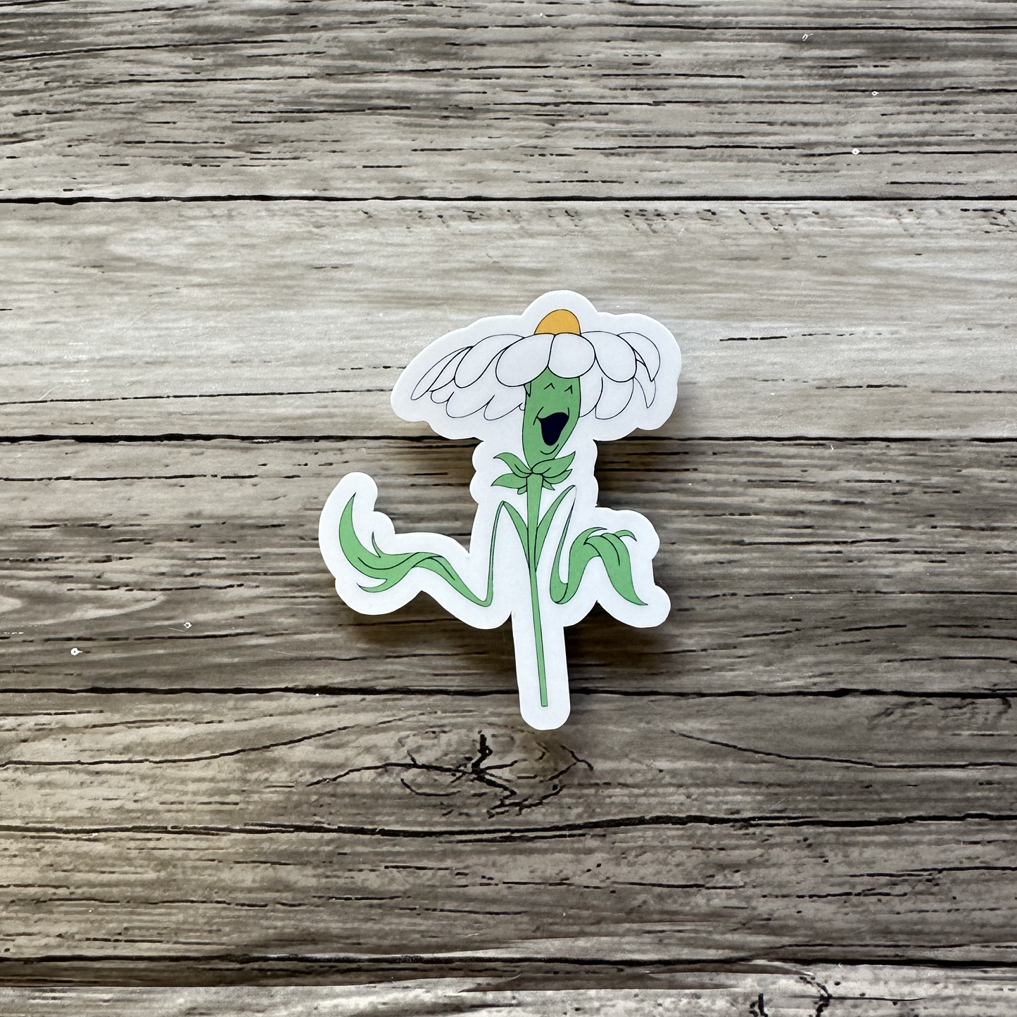 Daisy flower sticker, Alice in wonderland