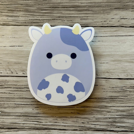 Purple Cow sticker | Stuffed animal
