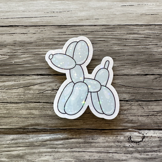 Balloon dog sticker | woof