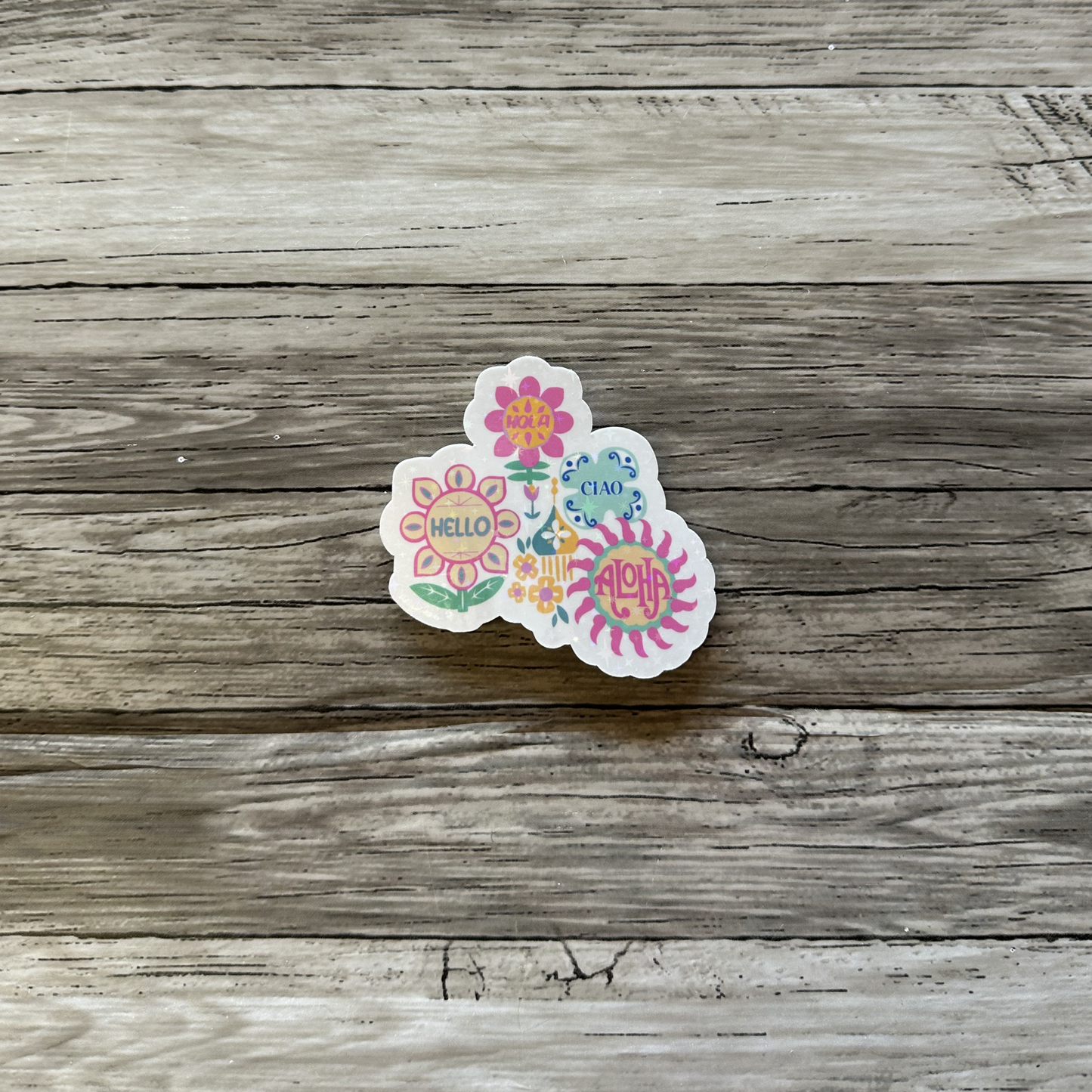 Small world sticker | Flowers
