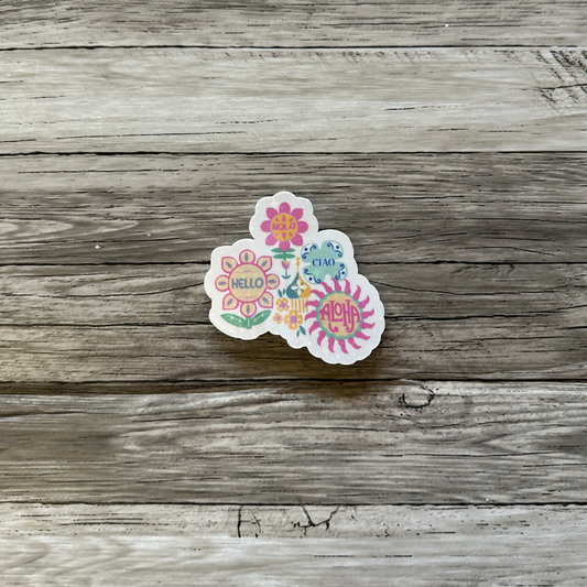 Small world sticker | Flowers