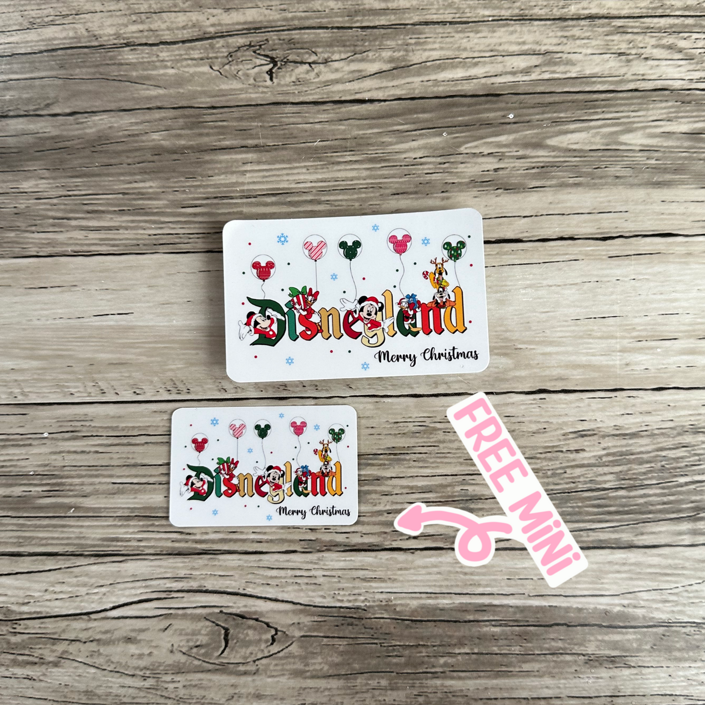 Christmas Disneyland sticker