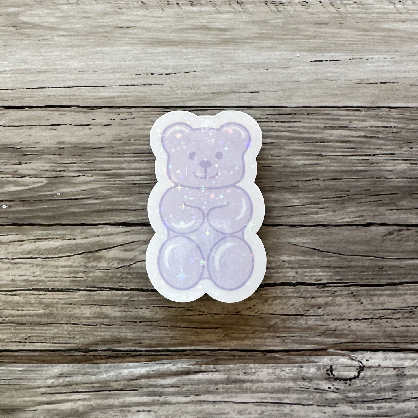 Gummy bear sticker