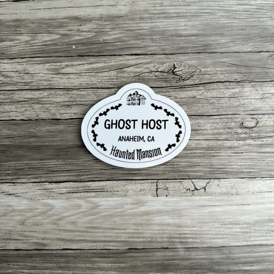 Ghost Host sticker, Haunted Mansion